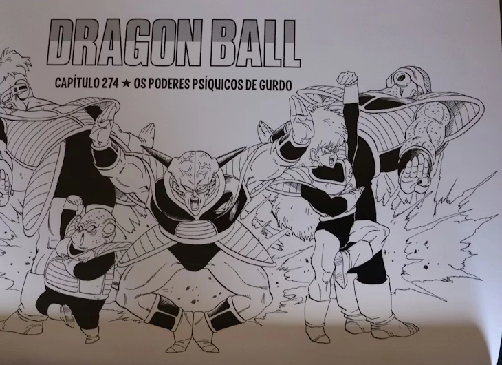 dragon ball manga panel featuring the ginyu force